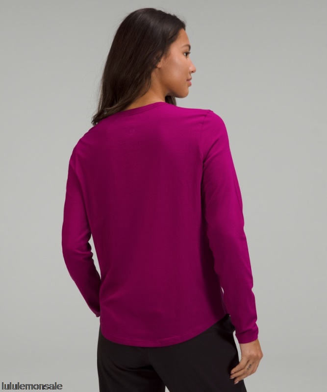 Lululemon Damen DELULU296 | Magenta Lila Love Langarmshirt